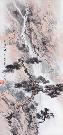 唐人诗意图 吴镜汀 69*33cm